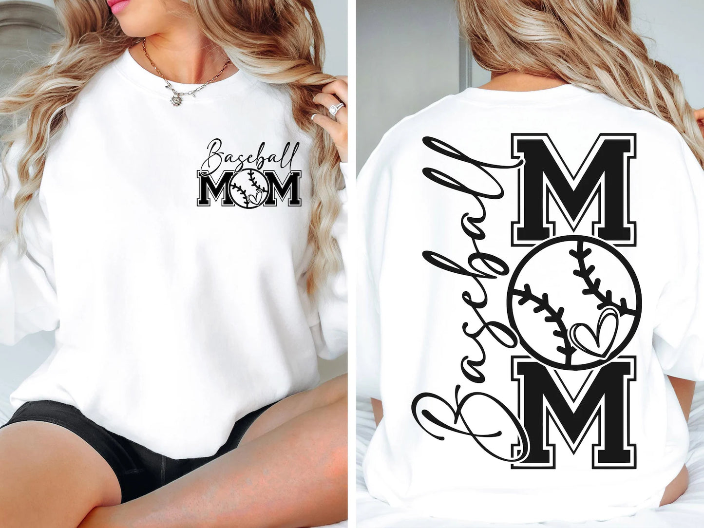 Baseball Mom Crewneck Sweatshirt