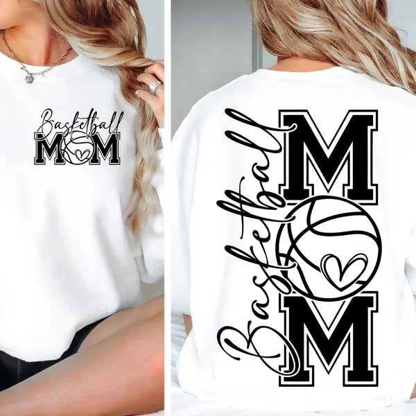 Basketball Mom Crewneck Sweatshirt