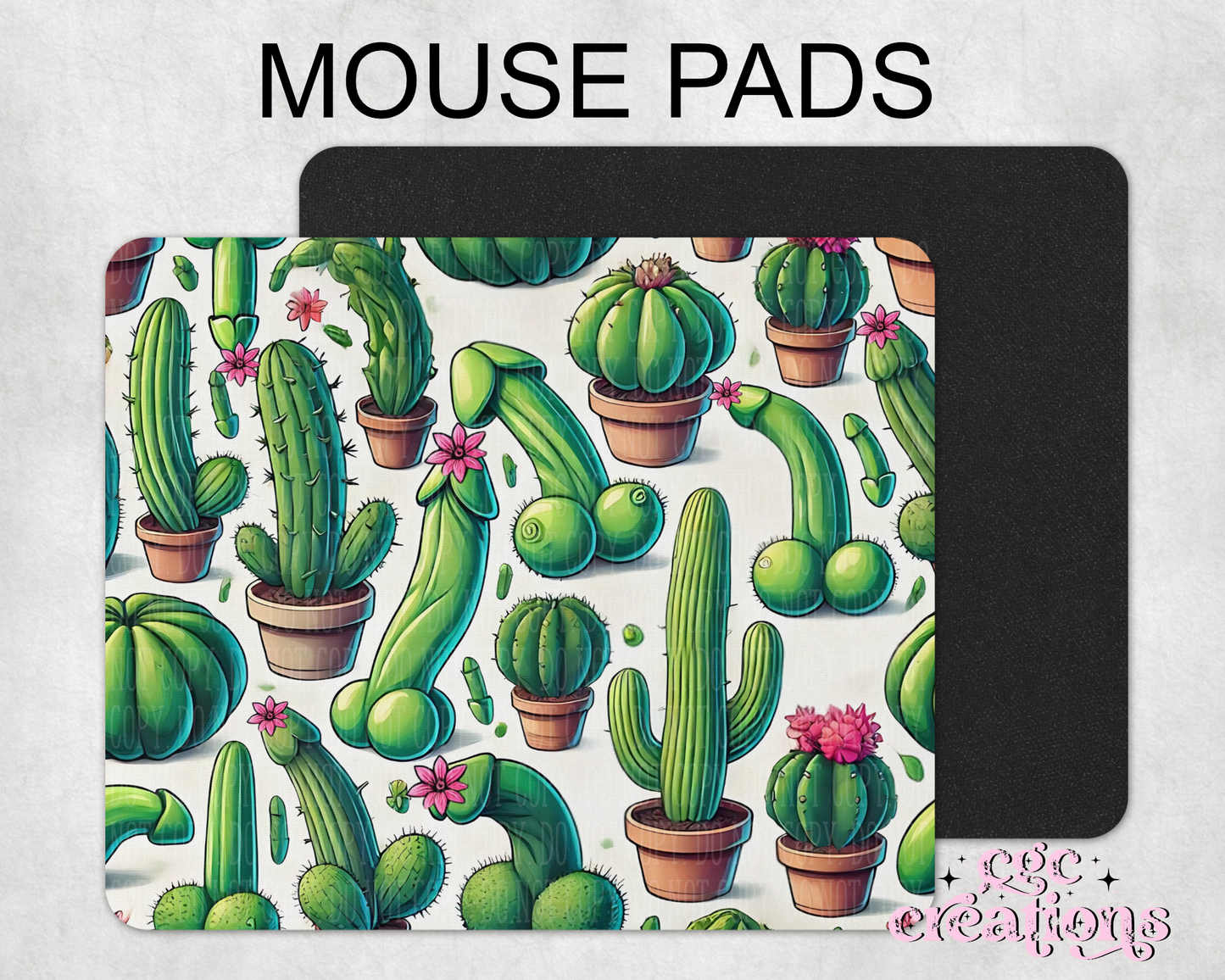 Adult Cactus Mouse Pad