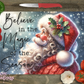 Believe In The Magic Of The Season Glass Cutting Board