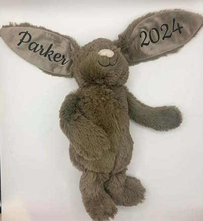 Personalized Plush Easter Bunny