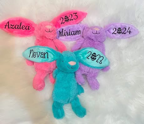 Personalized Plush Easter Bunny