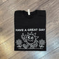 Have A great Day (Middle Finger) T-shirt SIZE LARGE-BLACK