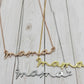 Mama Script Necklace