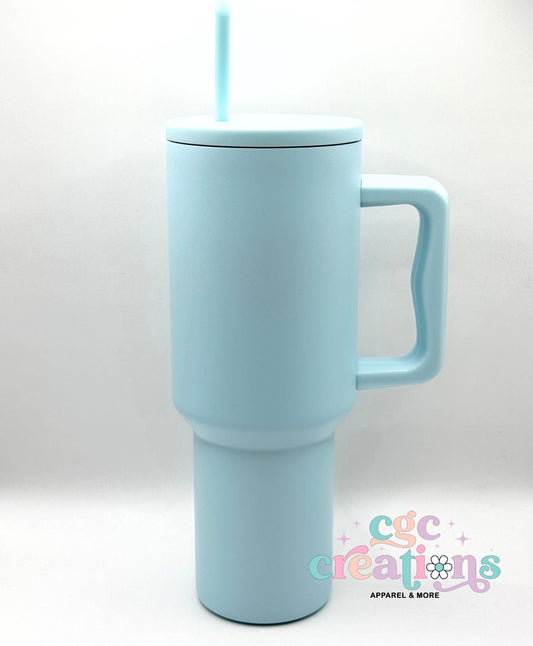 Blue 40 oz Insulated Tumbler