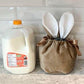 Velvet Easter Bag Bunny Combo