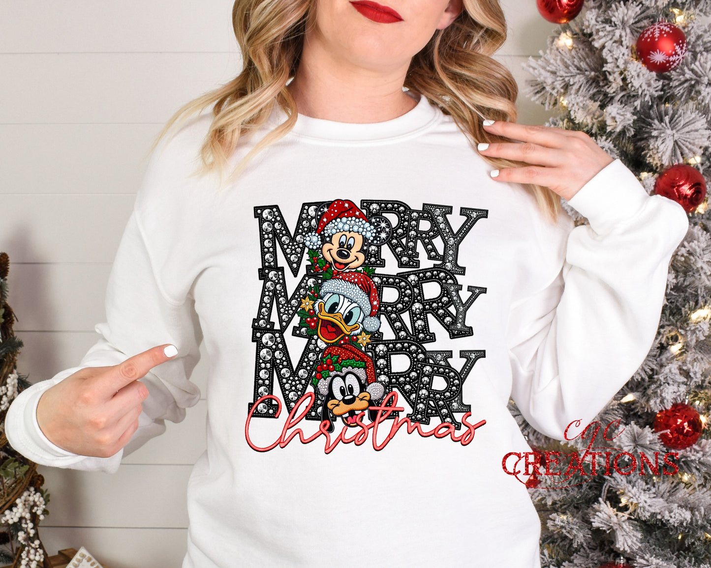 Merry Merry Merry Crewneck White Crewneck