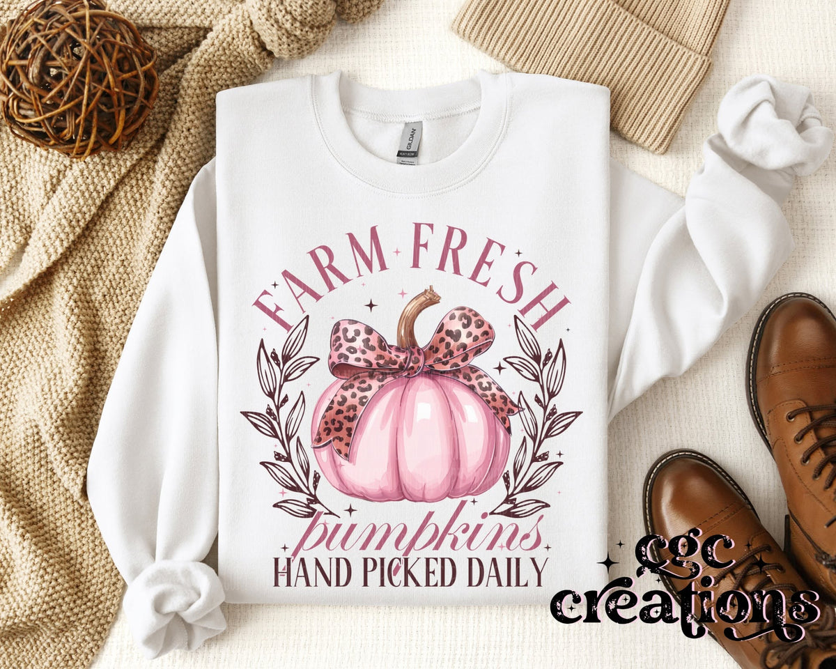 Farm Fresh Pumpkins Apparel(t-shirt or crewneck sweatshirt or hoodie)