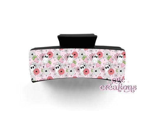 Floral Ghost Claw Hair Clip