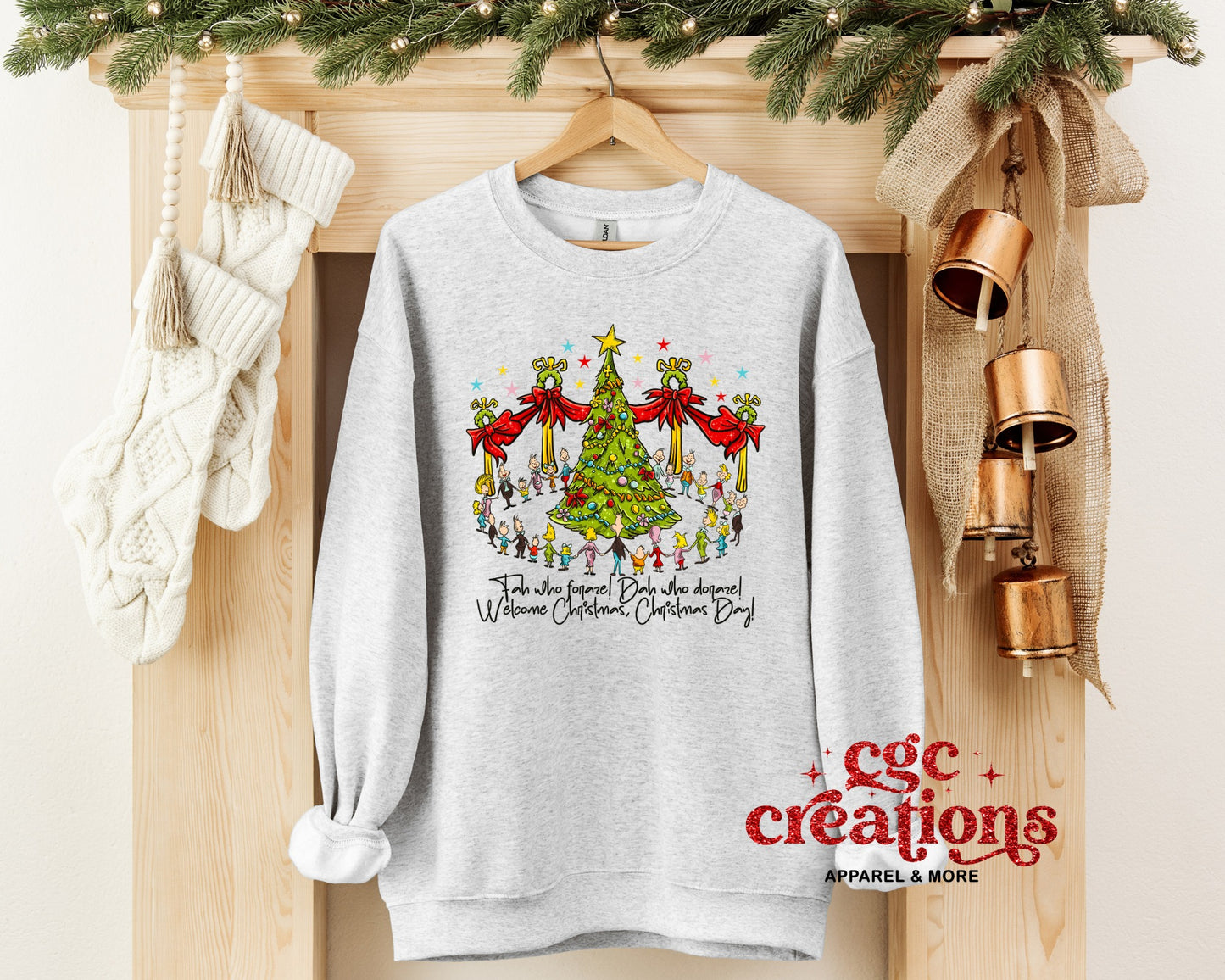 Welcome Christmas Day Christmas Crewneck