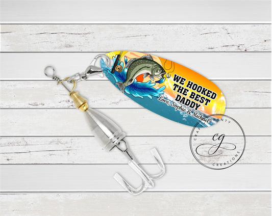 Personalized We Hooked The Best Daddy Fishing Lure