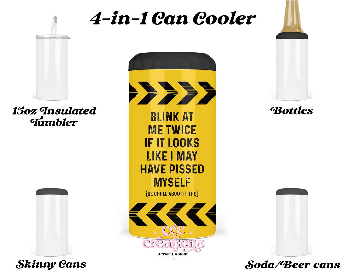Blink At Me Twice 4-in-1 can cooler
