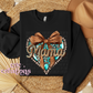 Western Mama Heart Crewneck Sweatshirt