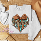 Western Mama Heart Crewneck Sweatshirt