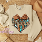 Western Mama Heart Crewneck Sweatshirt