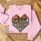 Western Mama Heart Crewneck Sweatshirt