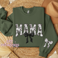 Mama Floral Toile Black Coquette Crewneck Sweatshirt