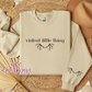 Violent Little Thing - Black Print Crewneck Sweatshirt
