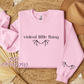 Violent Little Thing - Black Print Crewneck Sweatshirt