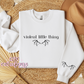 Violent Little Thing - Black Print Crewneck Sweatshirt