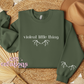 Violent Little Thing - White Print Crewneck Sweatshirt