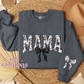 Mama Floral Toile Black Coquette Crewneck Sweatshirt