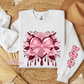 Dripping Heart With Sleeve Design Crewneck Sweatshirt