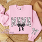 Mama Floral Toile Black Coquette Crewneck Sweatshirt