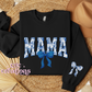 Mama Floral Toile Blue Coquette Crewneck Sweatshirt