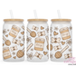Boho Honey 16oz Glass Cup With Lid