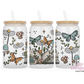 Book Lovers 16oz Glass Cup With Lid