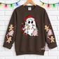 Christmas Ghost With Sleeves For Crewneck Sweatshirt And Hoodie ONLY Apparel(t-shirt or crewneck sweatshirt or hoodie)