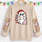 Christmas Ghost With Sleeves For Crewneck Sweatshirt And Hoodie ONLY Apparel(t-shirt or crewneck sweatshirt or hoodie)