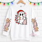 Christmas Ghost With Sleeves For Crewneck Sweatshirt And Hoodie ONLY Apparel(t-shirt or crewneck sweatshirt or hoodie)