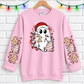 Christmas Ghost With Sleeves For Crewneck Sweatshirt And Hoodie ONLY Apparel(t-shirt or crewneck sweatshirt or hoodie)