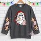 Christmas Ghost With Sleeves For Crewneck Sweatshirt And Hoodie ONLY Apparel(t-shirt or crewneck sweatshirt or hoodie)