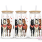 Horse Love 16oz Glass Cup With Lid