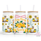 Easy Peasy 16oz Glass Cup With Lid
