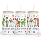 Space Ranger And Cowboy 16oz Glass Cup With Lid