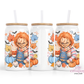 Creepy Red Head Doll - Fall 16oz Glass Cup With Lid