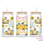 Easy Peasy 16oz Glass Cup With Lid