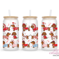 Dachshund Love 16oz Glass Cup With Lid