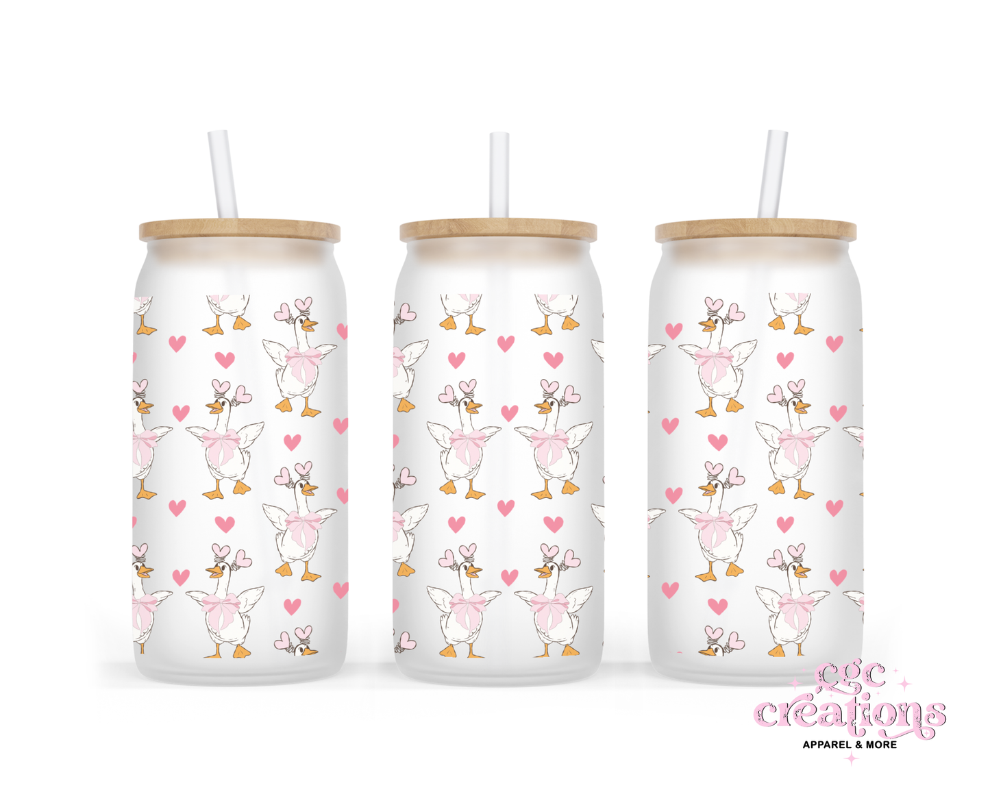 Peeking Highland Cow 16oz Glass Cup With Lid