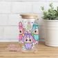 Booboo Monster 16oz Glass Cup With Lid
