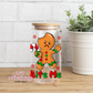 Bite Me Christmas 16oz Glass Cup With Lid