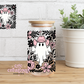 Boho Cowboy Ghost (pink) 16oz Glass Cup With Lid