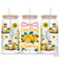 Easy Peasy 16oz Glass Cup With Lid