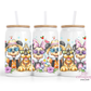 Mouse & Friends 16oz Glass Cup With Lid