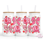 67 Love 16oz Glass Cup With Lid