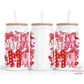 Mama Love 16oz Glass Cup With Lid